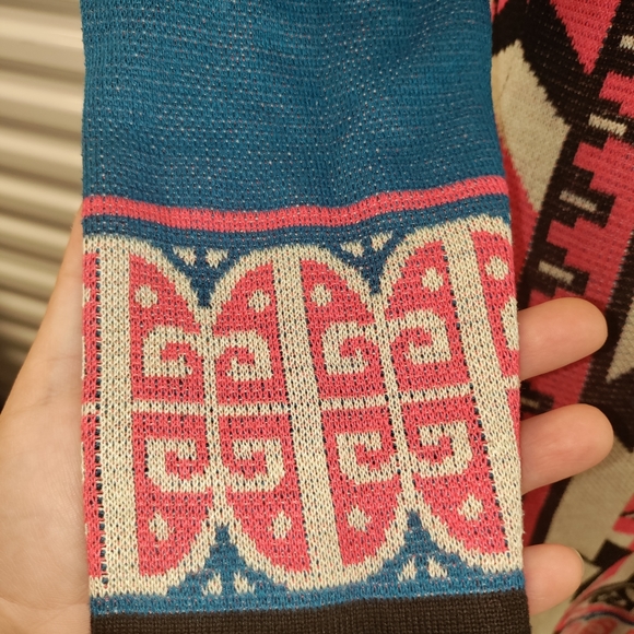 🆕Flying Tomato | Aztec Print Bodycon Sweater Dress Size Small Women's - Picture 9 of 16